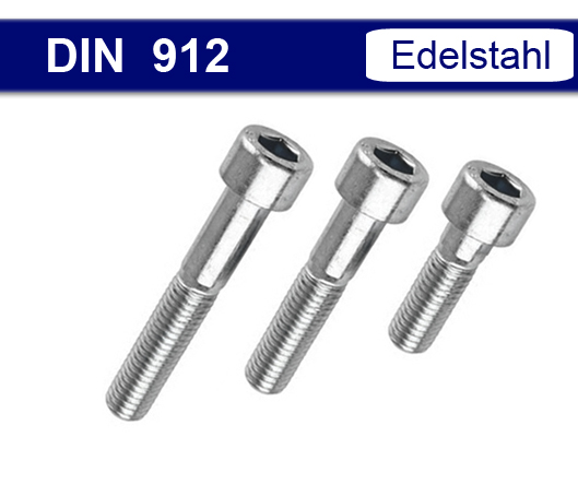 Zylinderkopfschrauben DIN 912 - Edelstahl V2A
