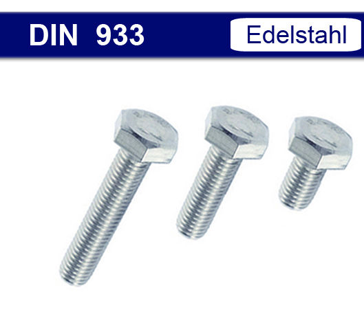DIN 933 Vollgewinde - Edelstahl V2A