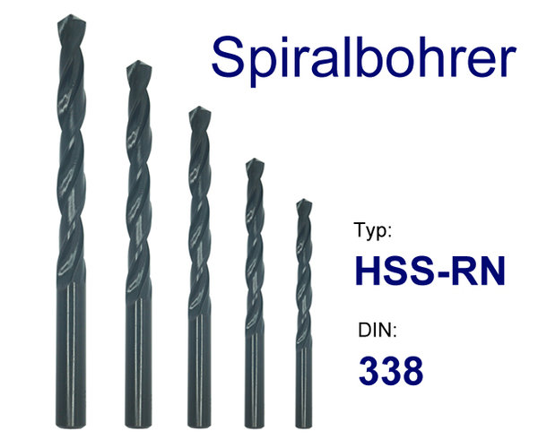 Spiralbohrer HSS-RN - Ø 3,0 - 3,9 mm