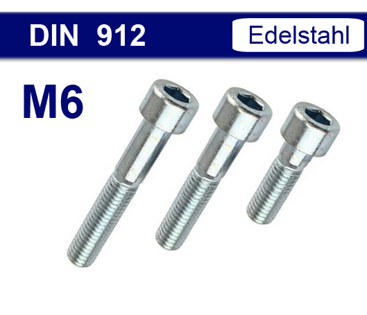 DIN 912 - Edelstahl V2A - M6
